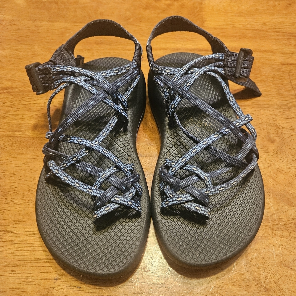 Chaco Black and Blue Women's Sandals
